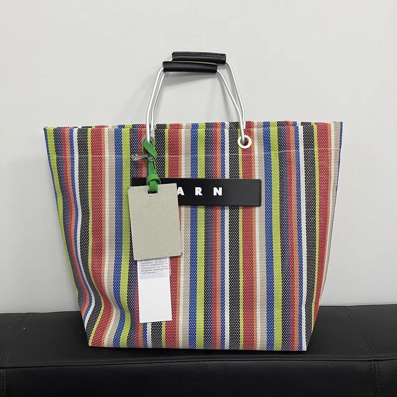 出口日韩MAR编织款铝制手提男女大容量休闲购物袋手提tote 托特包