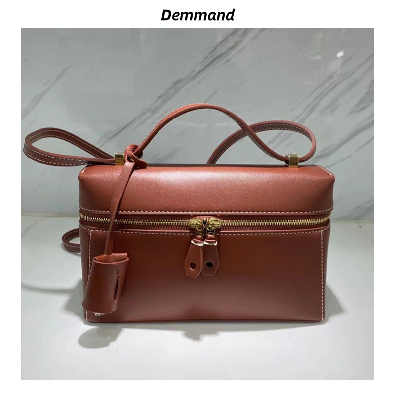 高级感复古腋下饭盒包女2023新款时尚百搭手提包通勤单肩斜挎包潮