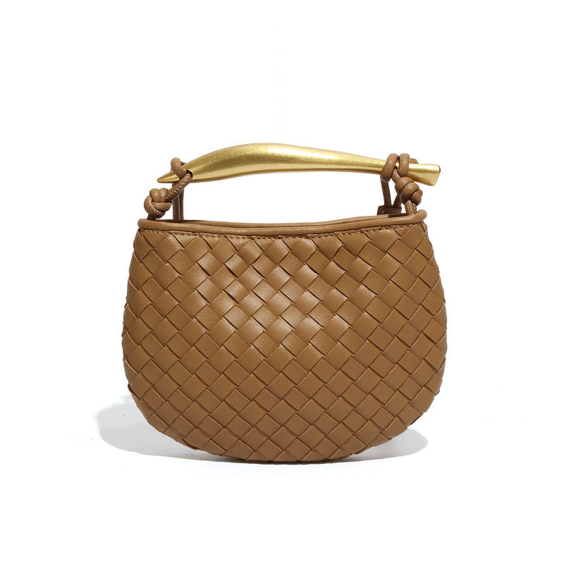 新款沙丁鱼系列休闲编织女包时尚迷你手拎饺子包潮流单肩斜挎包