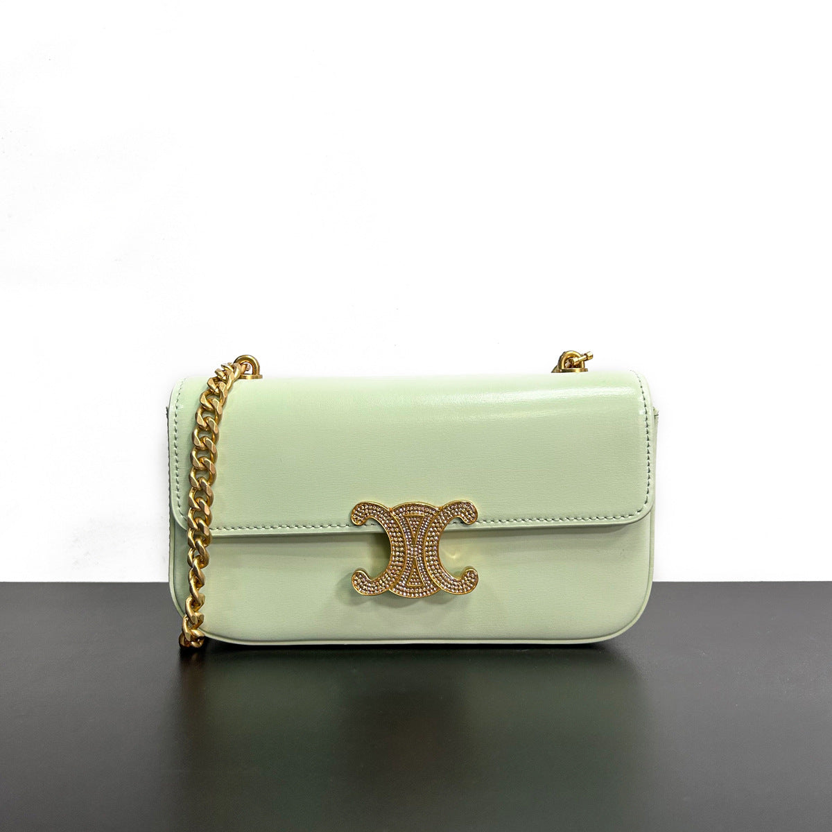 凯旋门包包复古腋下包豆腐包女2023新款单肩链条法棍包甜酷