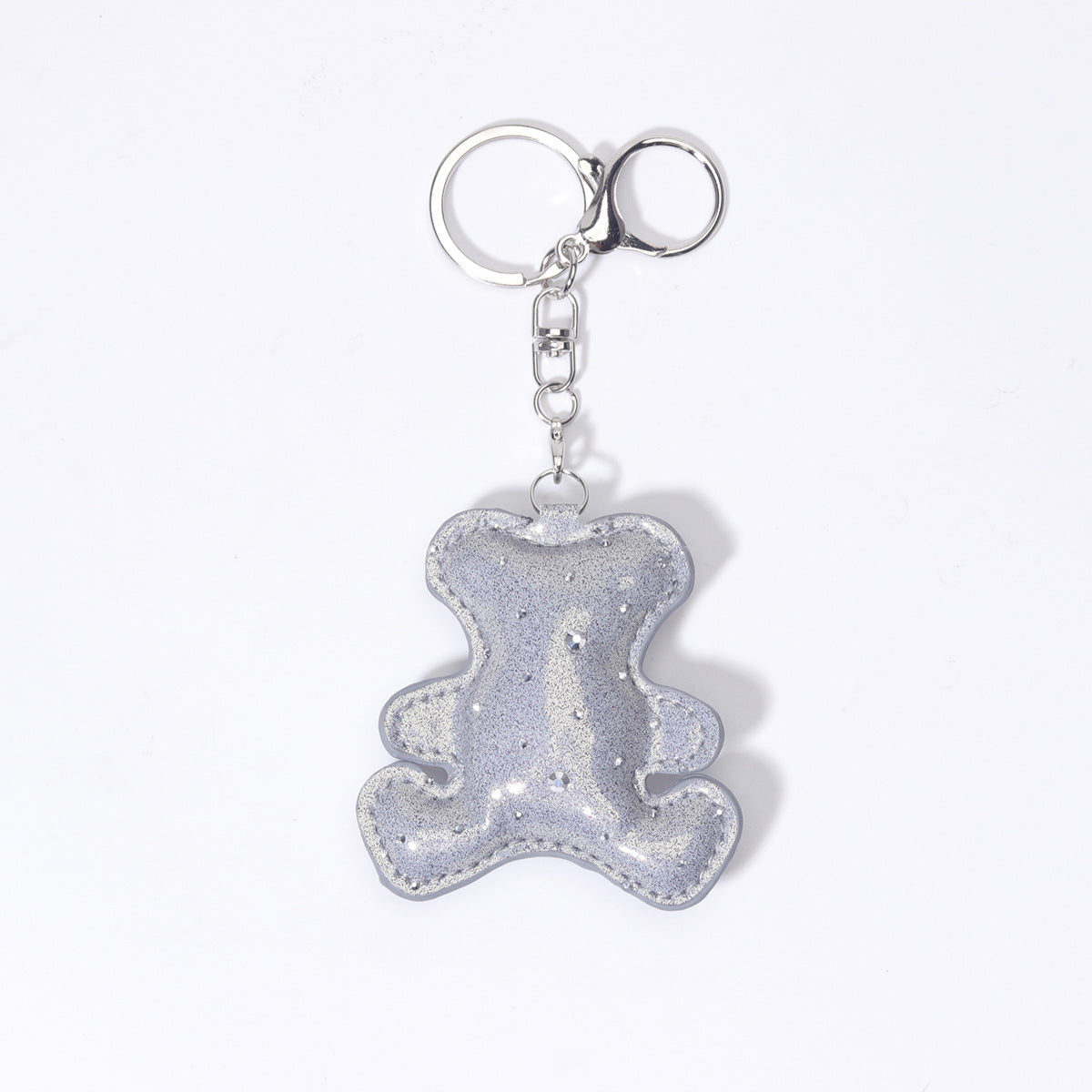 工厂批发定制时尚热销豹纹小花包扣仿真皮挂饰挂件钥匙扣装饰品