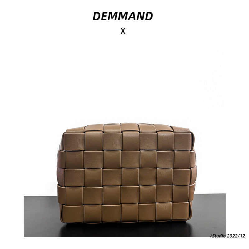 包包女包手工编织头层牛皮高档优雅时尚大容量通勤外出手提单肩包