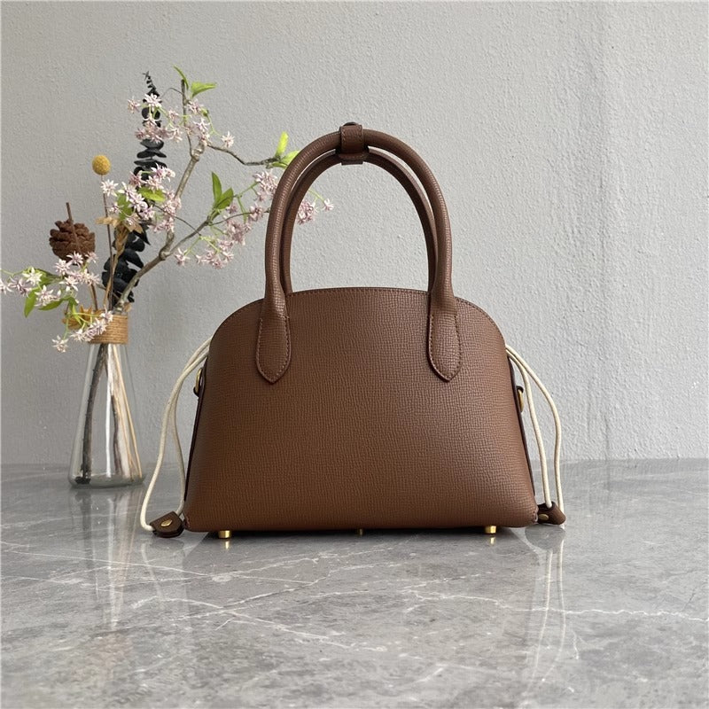 日韩潮包ins真皮手提百搭 手掌纹真皮贝壳包通勤质感包女一件代发