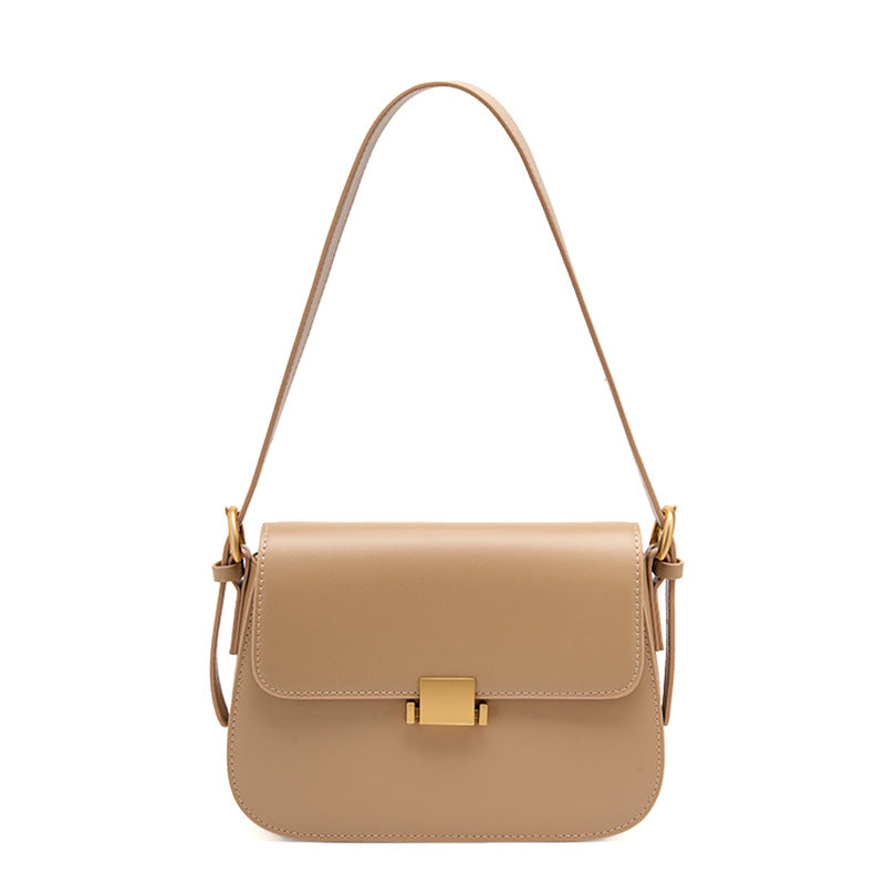 高级感定制黑色小方包时尚潮流单肩腋下包女款百搭实用斜挎豆腐包