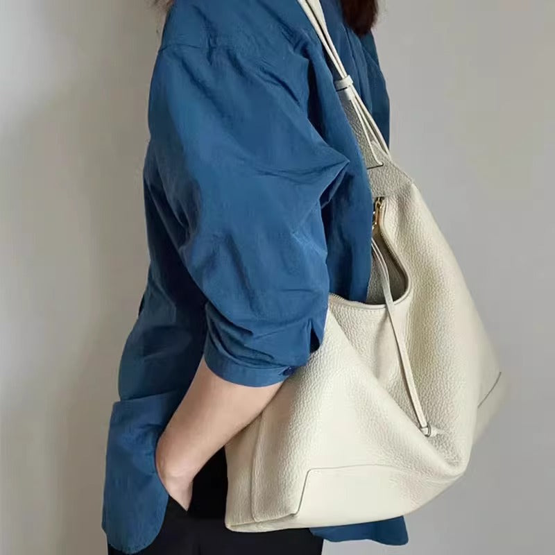 大号风筝系列流浪包腋下牛皮托特包慵懒通勤单肩斜跨女包一件代发