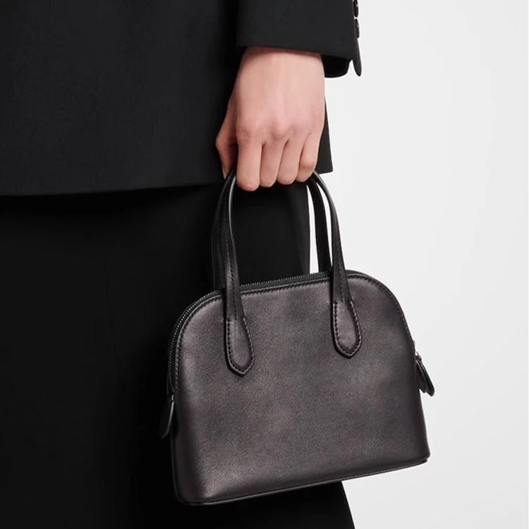TROW Ingrid新款贝壳包 leather tote bag休闲真皮手提包一件代发