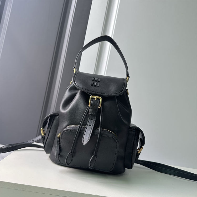 m缪家新款双肩包学院风复古背包日韩包包ins网红同款男女休闲帆布