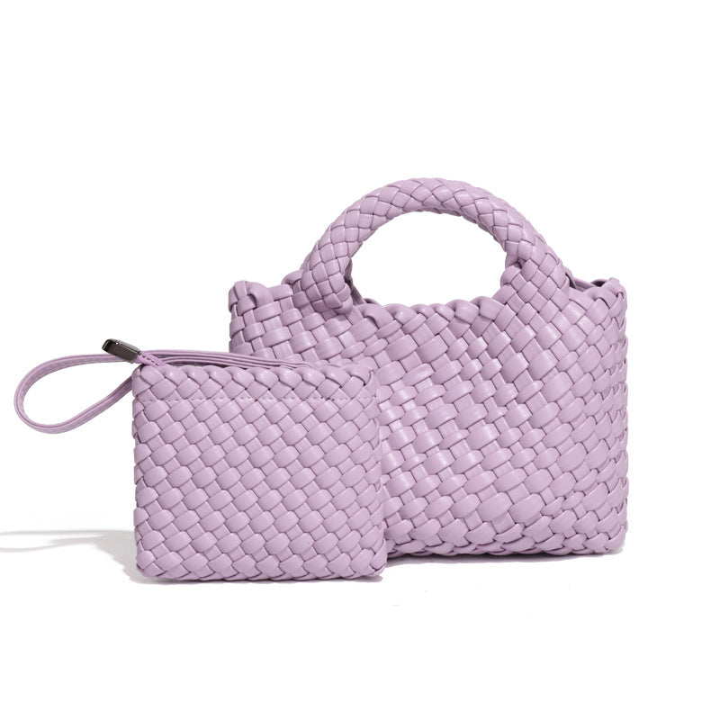 菜篮子编制包包包小巧迷你小水桶单肩斜跨包精致可爱高级感手拎包