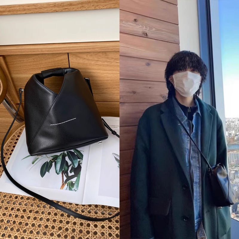 MM马吉啦三角包慵懒风女大容量通勤托特包ins潮流饺子包购物袋6