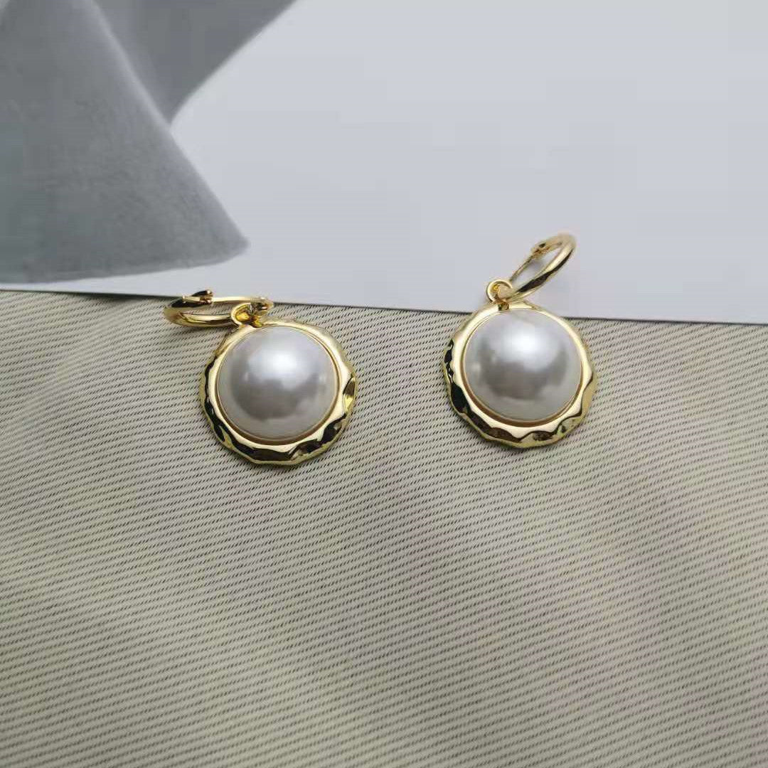 赛家2021新款珍珠耳环女复古潮气质优雅高级感巴洛克珍珠耳钩