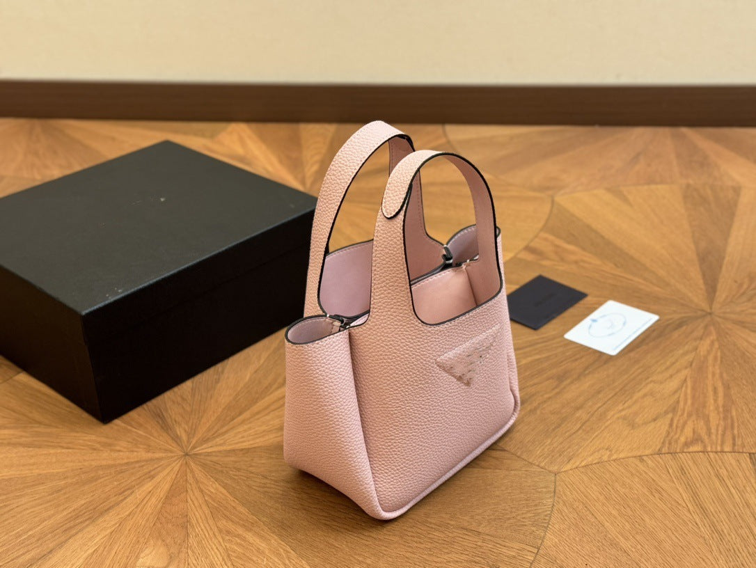 大牌 普P家真皮女包手掌纹杀手手提包韩版潮mini斜挎十字纹单肩包