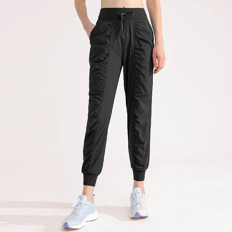 新款透气宽松运动裤女士跑步训练长裤显瘦休闲瑜伽健身裤束脚卫裤