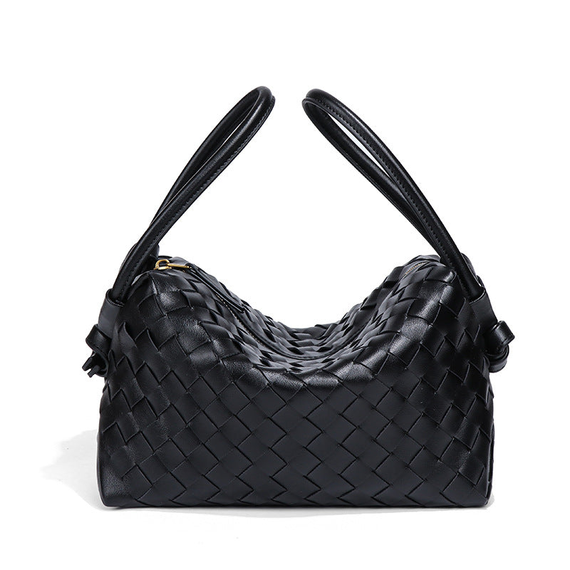 外贸新品手提相机包小众设计手工编织枕头包个性潮流单肩斜挎女包