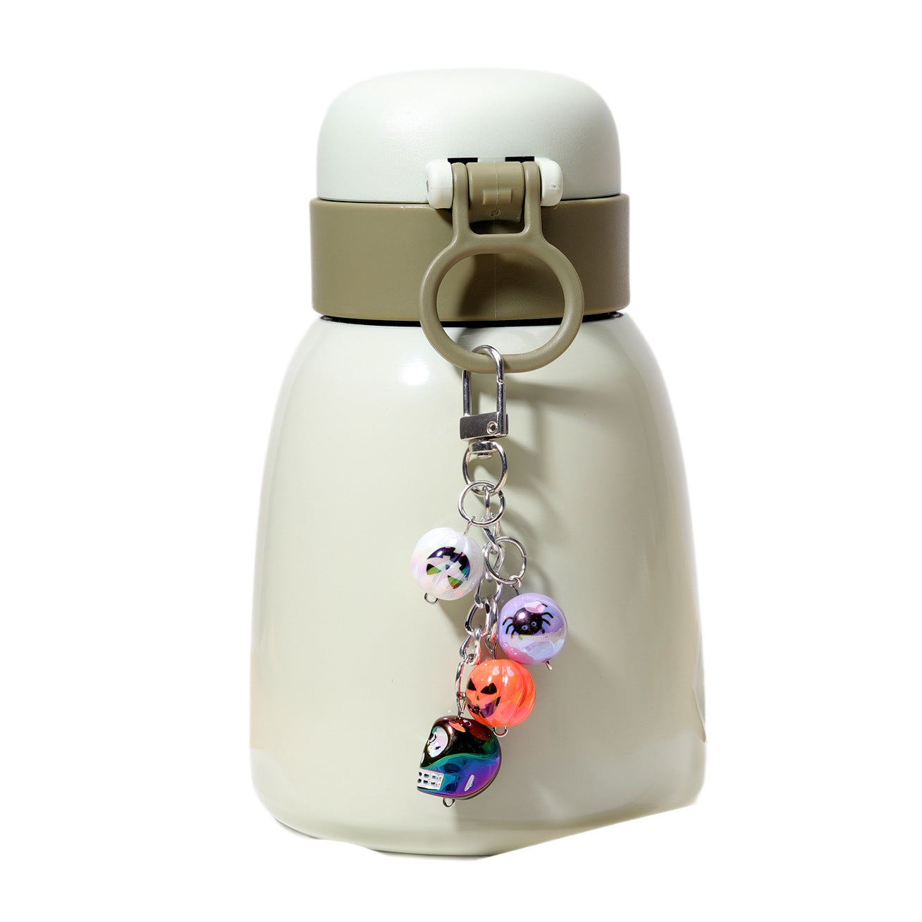 厂家直供合金铃铛链条挂件万圣节骷髅头包挂杯饰礼品挂件可混批