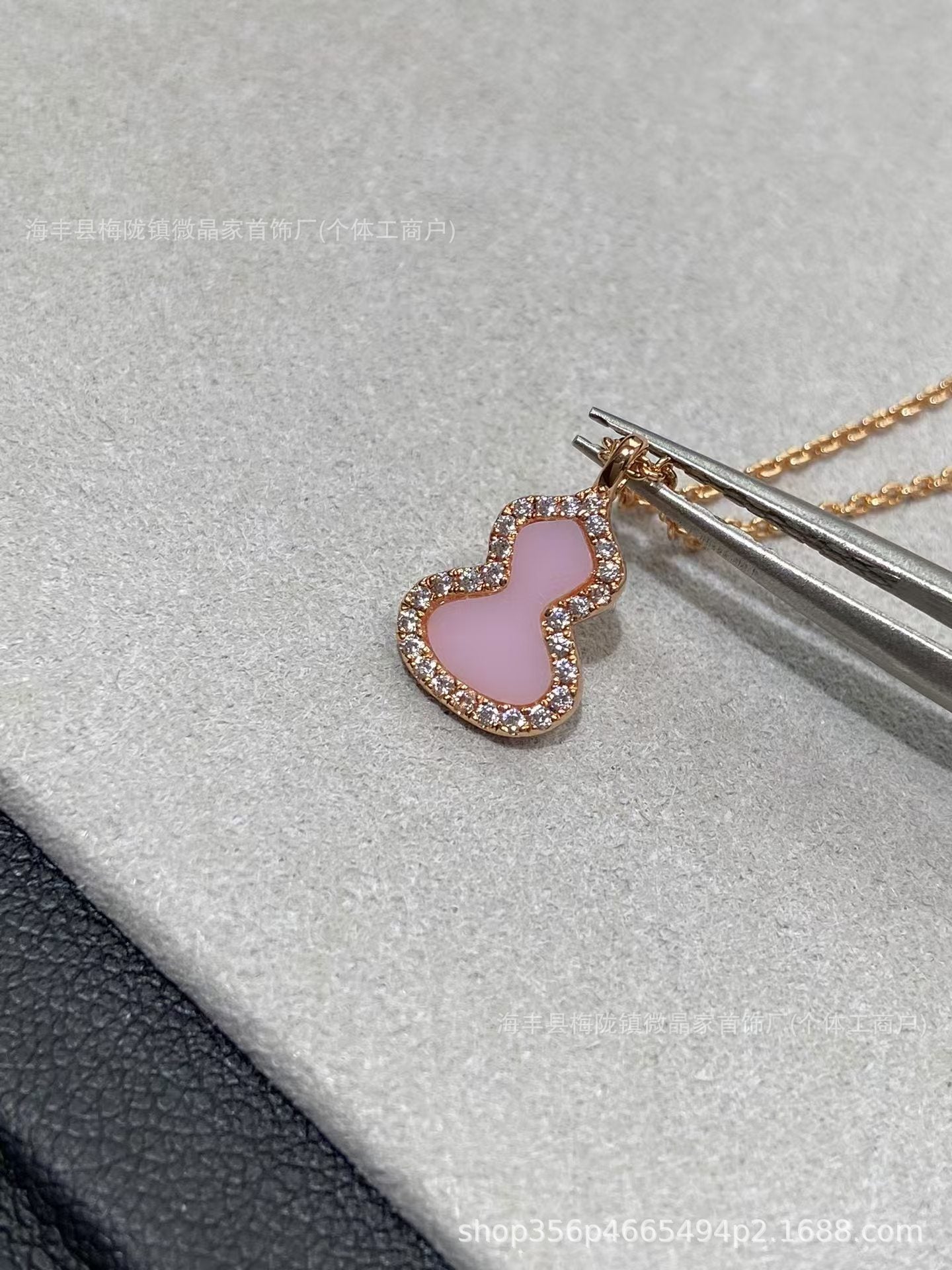 高版本葫芦福禄项链S925银镀18K玫瑰金CNC精工版厂家直销一件代发