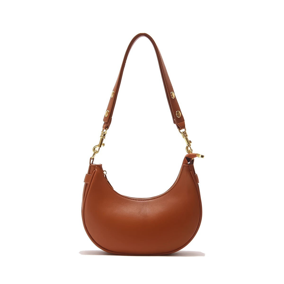 腋下包女真皮半月马鞍包手提包2024新款小众高级感牛皮单肩斜挎包