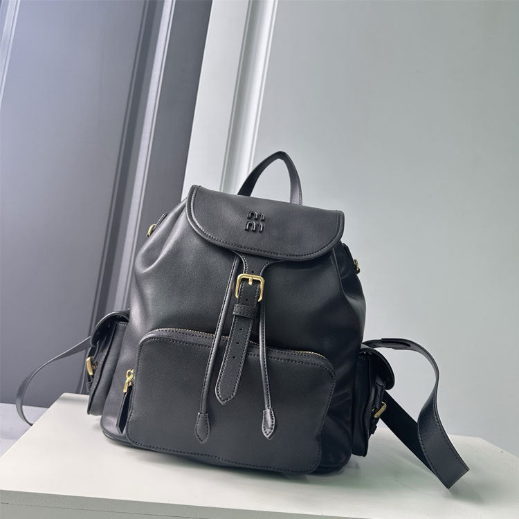 m缪家新款双肩包学院风复古背包日韩包包ins网红同款男女休闲帆布