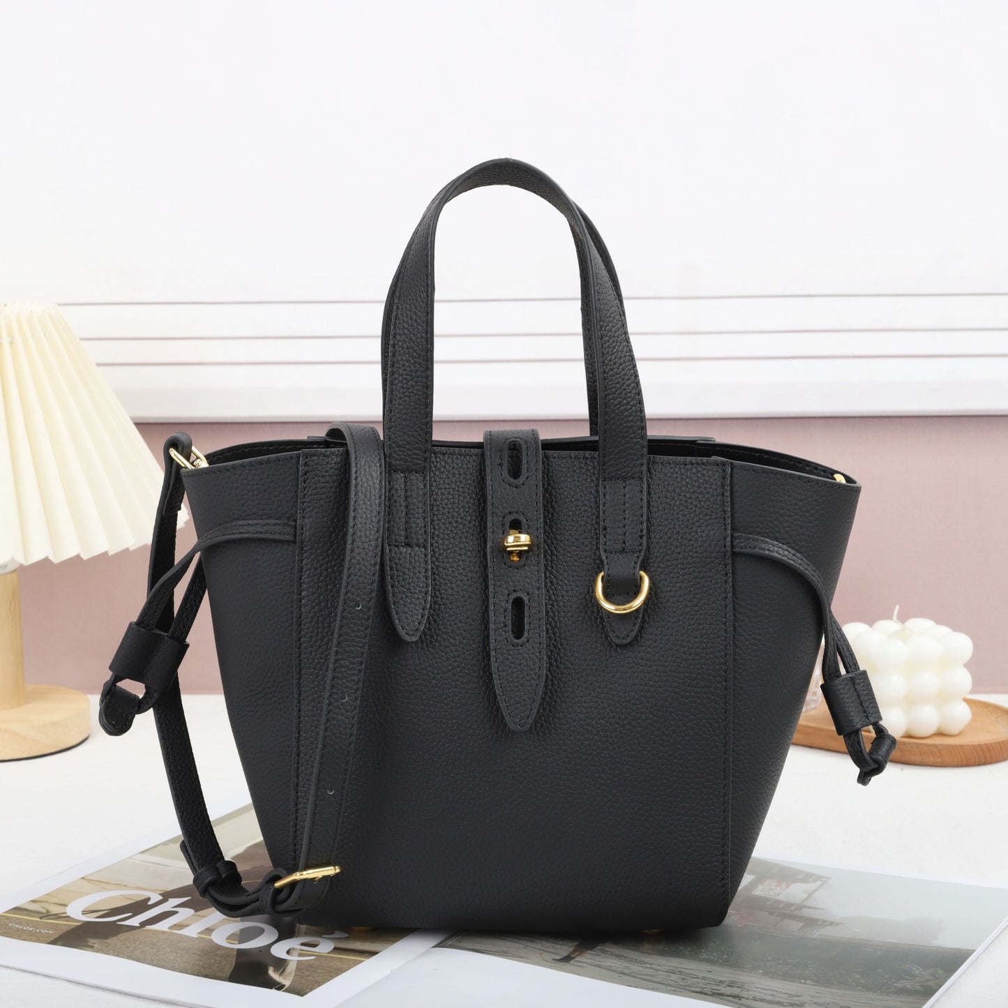 头层TOGO牛皮包包女2023新款大容量通勤单肩斜挎托特包外贸亚马逊