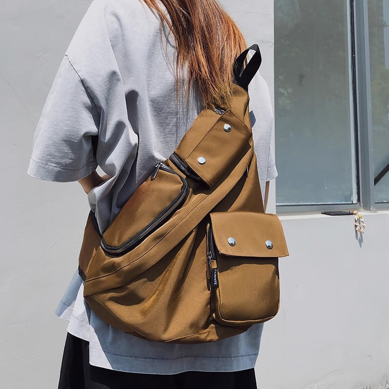 机能弓箭包男女款户外运动斜挎包工装背包登山骑行通勤胸包单肩包