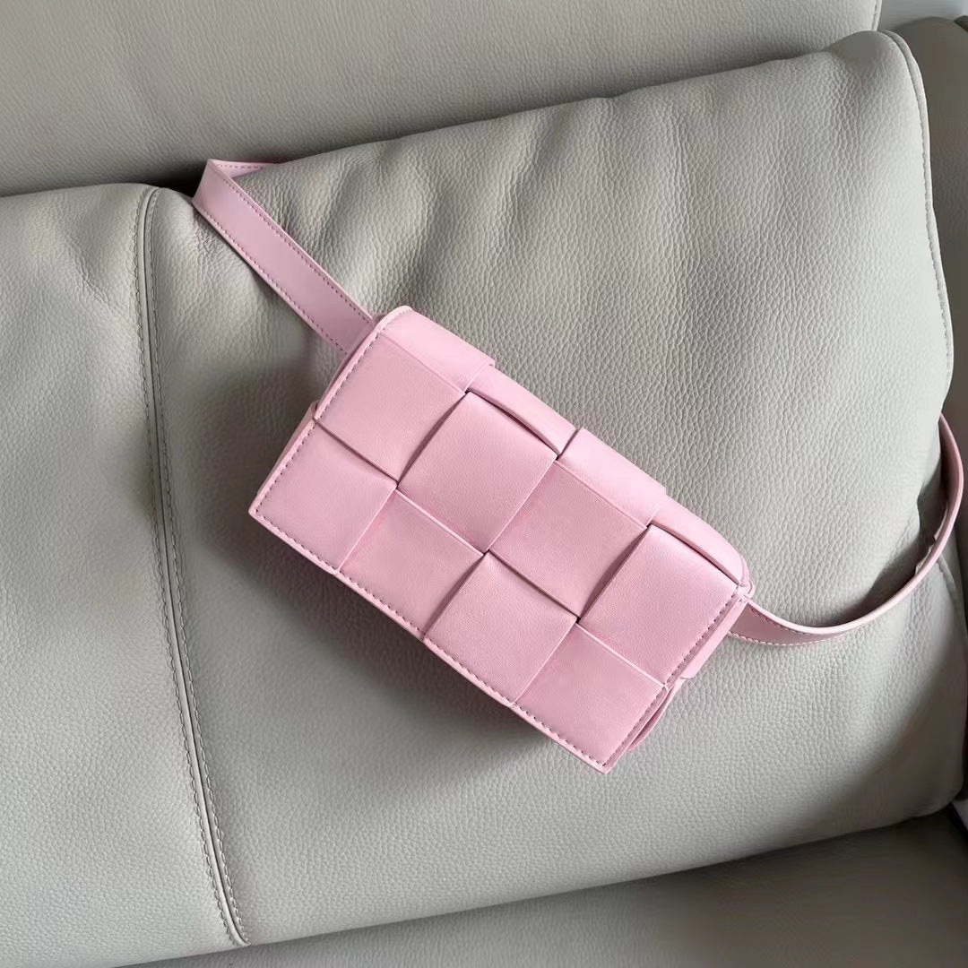 编织斜挎包腰包2022新款潮春夏时尚小包包女包手提众百搭单肩包