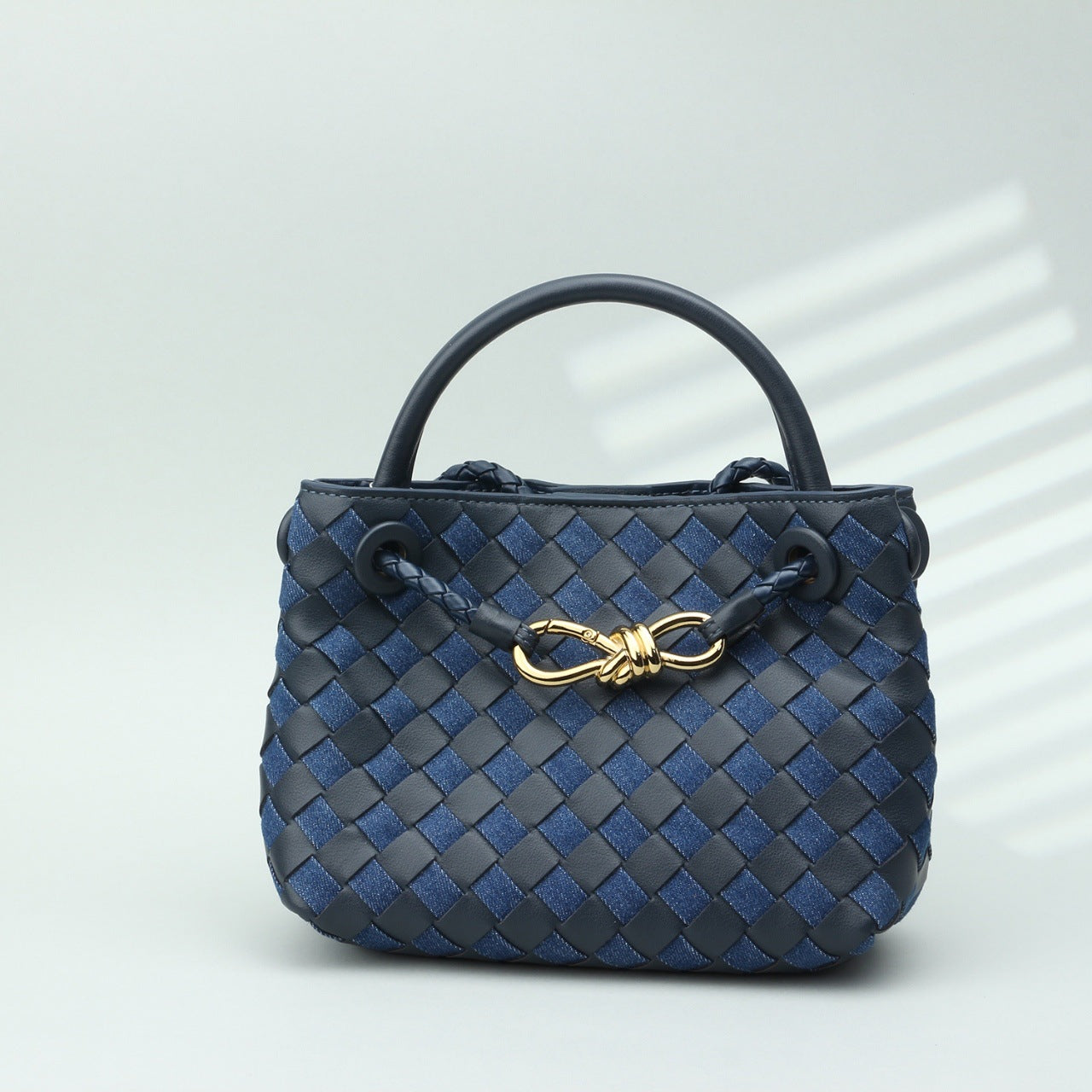 真皮手拎包外贸高级编织包跨境时尚羊皮手提包大容量单肩斜跨包女