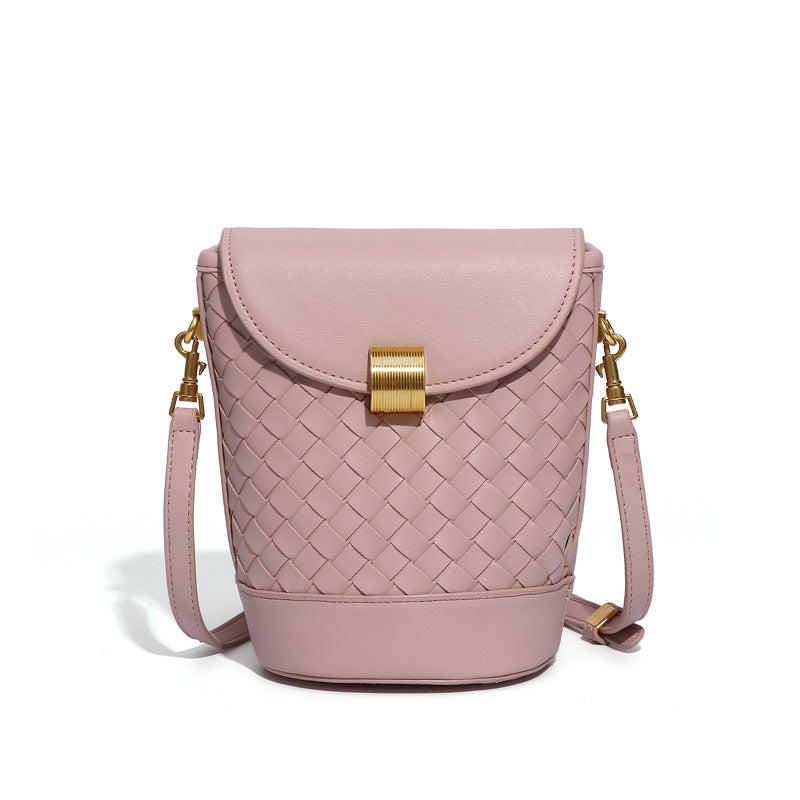 外贸跨境水桶包包小众设计新款马卡龙单肩女包简约潮大容量斜挎包