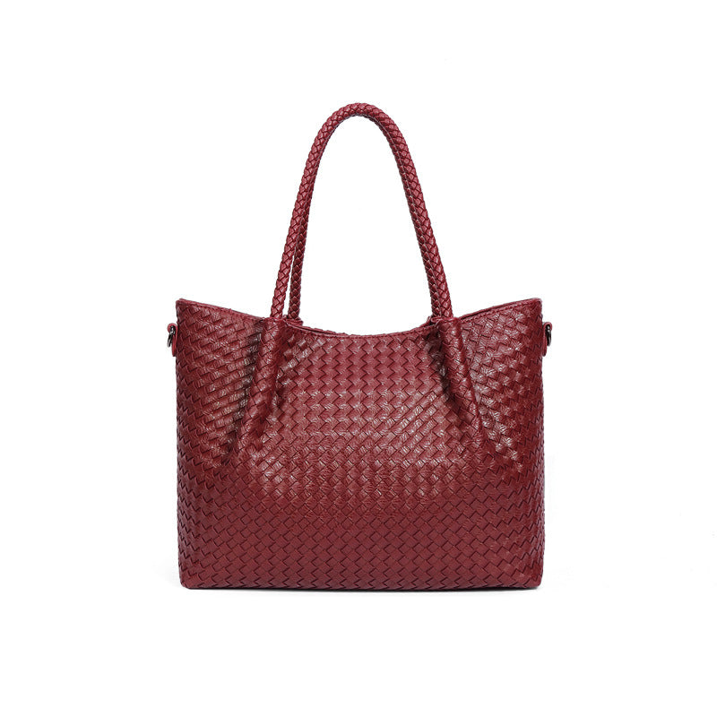 女包批发2025新款编织大容量单肩包手提女士包包托特包 一件代发