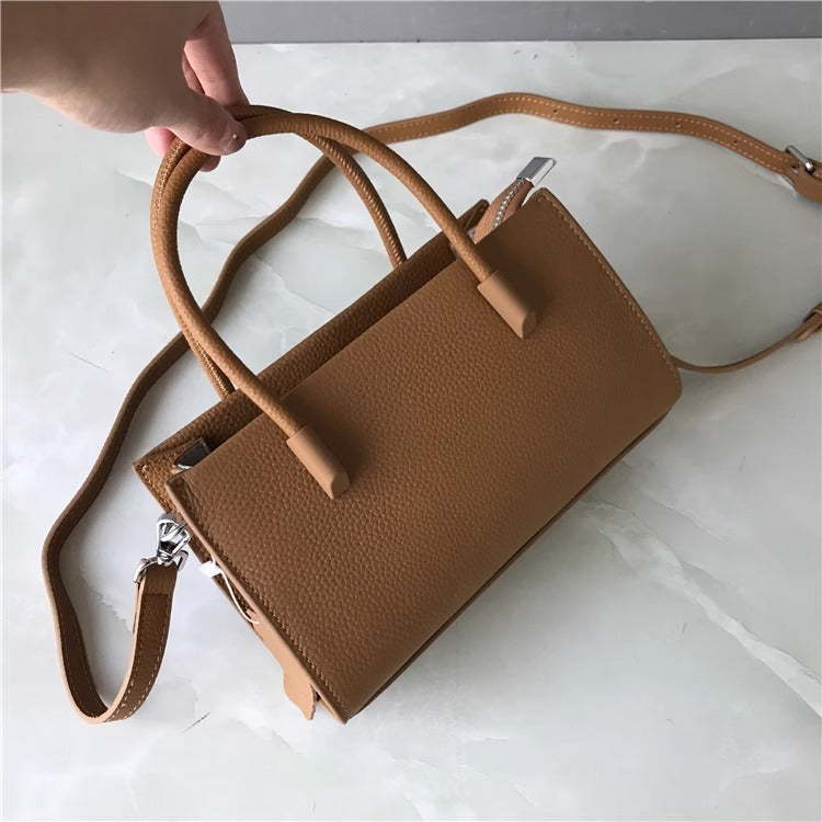 头层togo牛皮新款手提小包小众百搭单肩斜挎女包直播一件代发批发