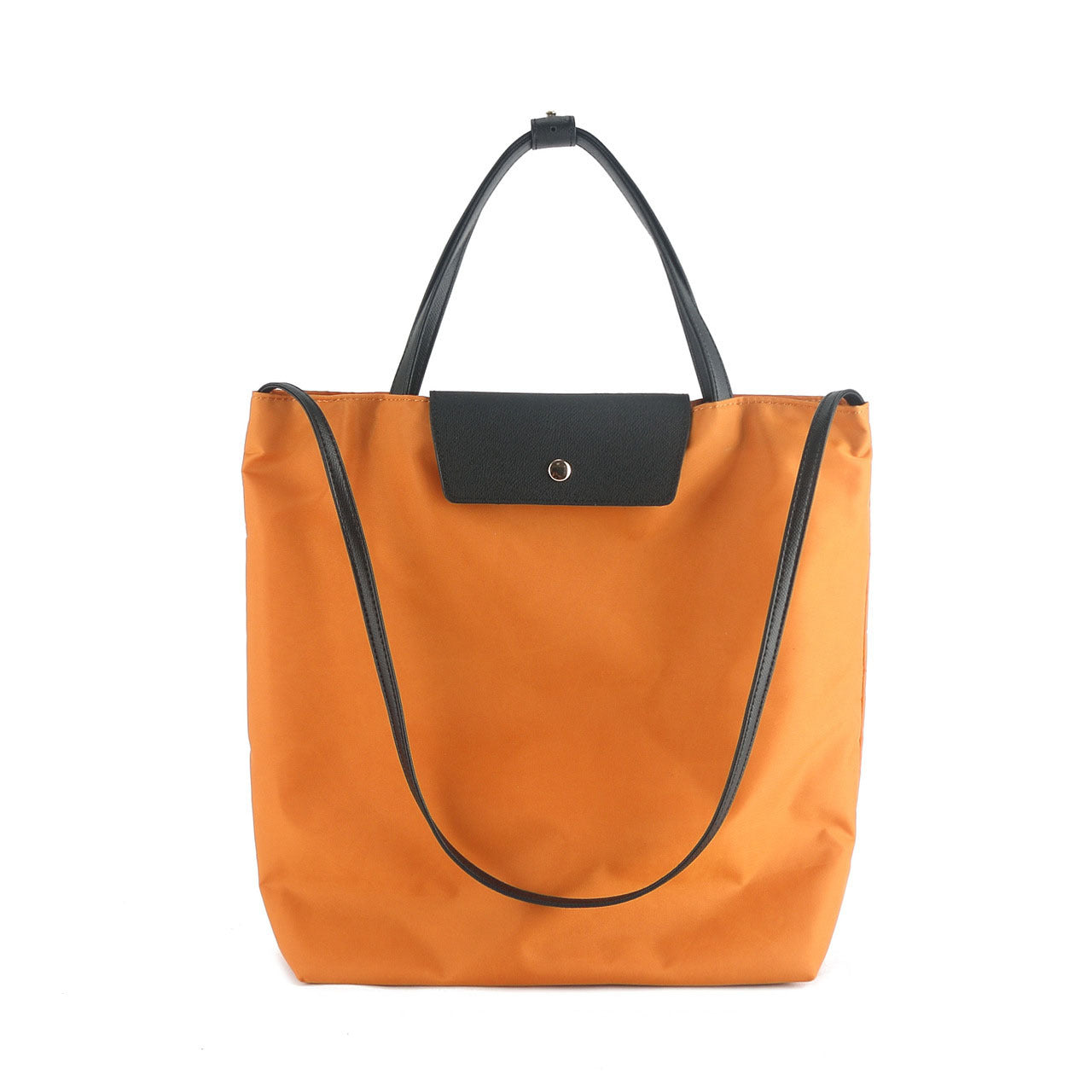 韩版简约大容量尼龙配真皮托特包手提包高级洋气百搭单肩斜跨包女