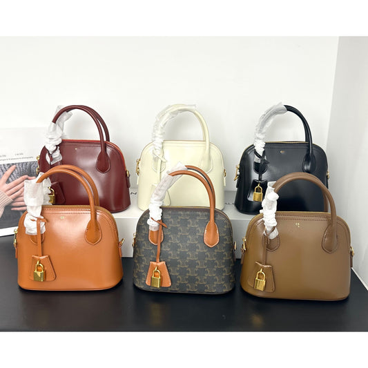 小香Ce新款贝壳包潮时尚手提包通勤百搭单肩斜挎轻奢小包保龄球包