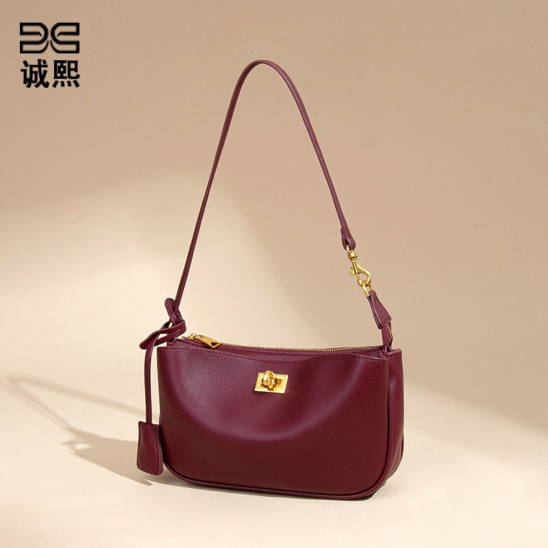 简约休闲手提包单肩腋下女包小众高级感斜挎包通勤百搭时尚小方包