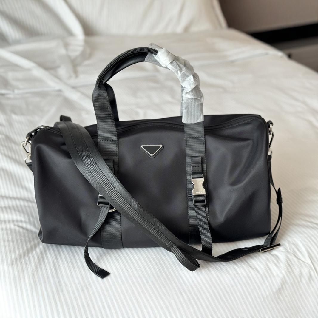 P家旅行袋降落伞防水尼龙布户外运动手提健身包大容量单肩斜挎包