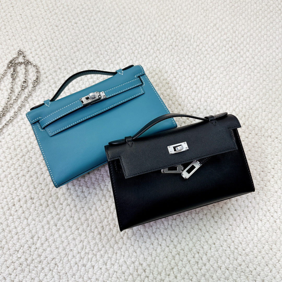 轻奢女包2025新款swift一代凯莉包mini链条包手提包单肩斜挎包