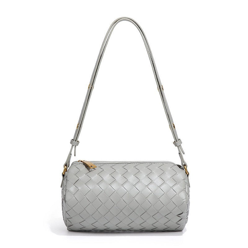 百搭韩版小众单肩腋下女包编织潮流复古手提相机包休闲斜挎笔筒包