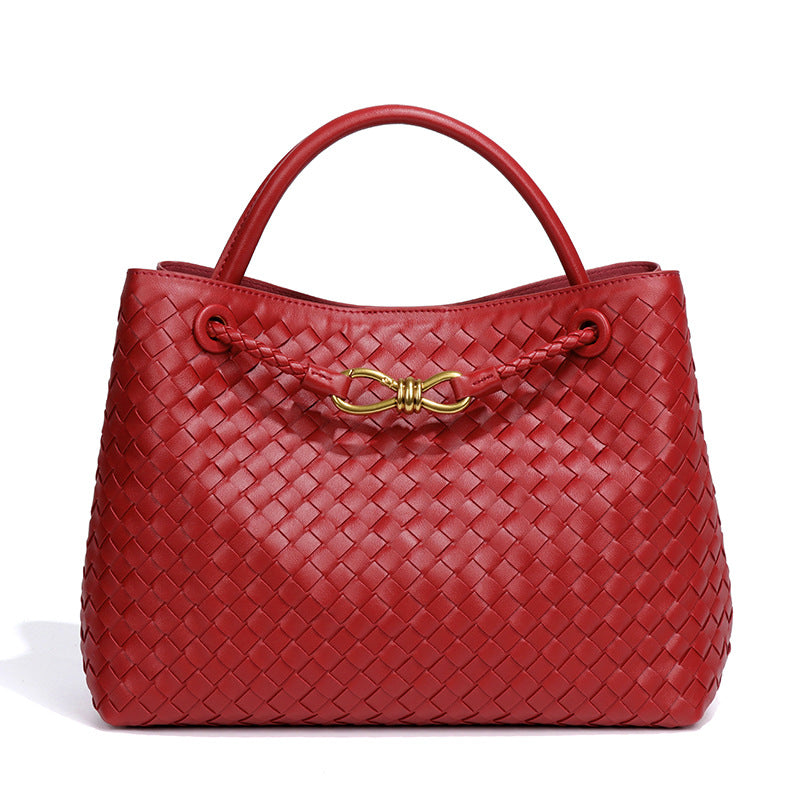 复古大容量包包女手工编织包包通勤百搭手提包时尚休闲单肩斜挎包