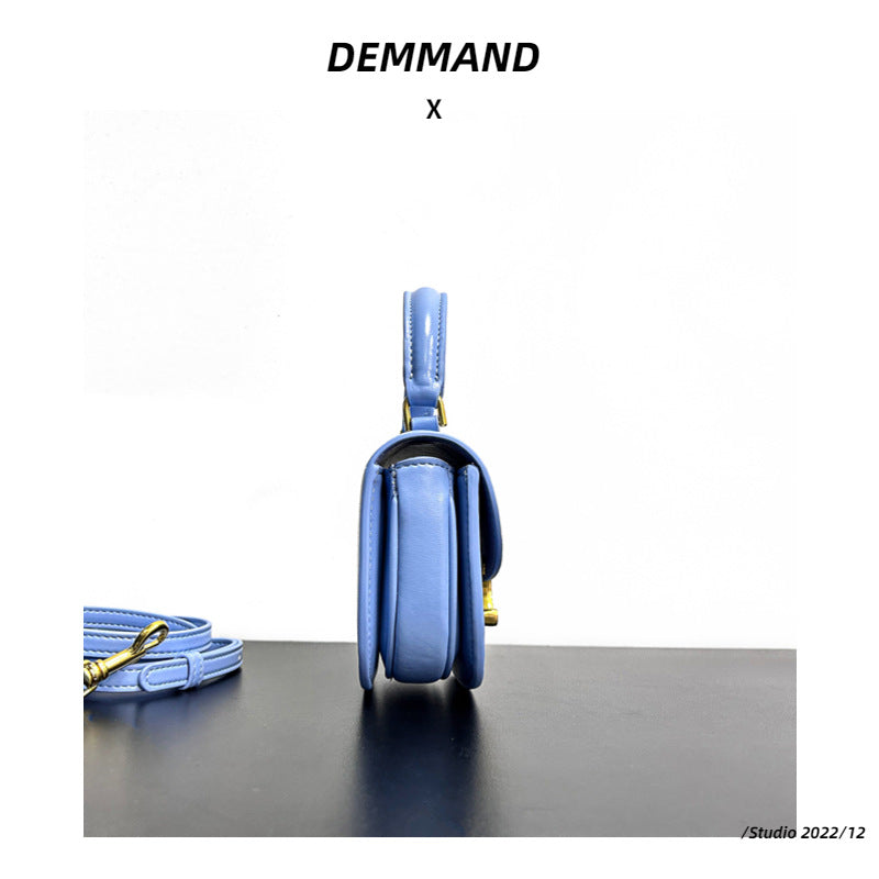 2023新款头层牛皮凯旋门手提包真皮马鞍包时尚百搭单肩斜挎小包包