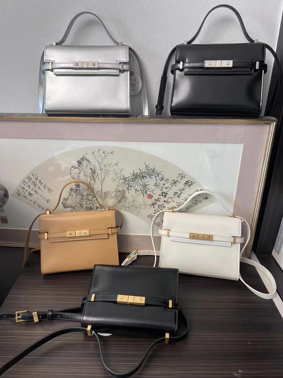 头层牛皮包包女2024新款爆款真皮高级感单肩腋下斜挎通勤通勤小包