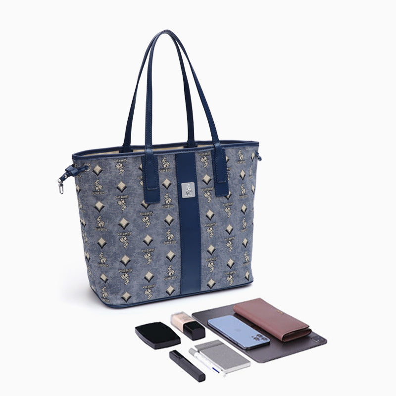 大容量通勤包包女休闲百搭潮简约托特包高级感小众洋气手提单肩包