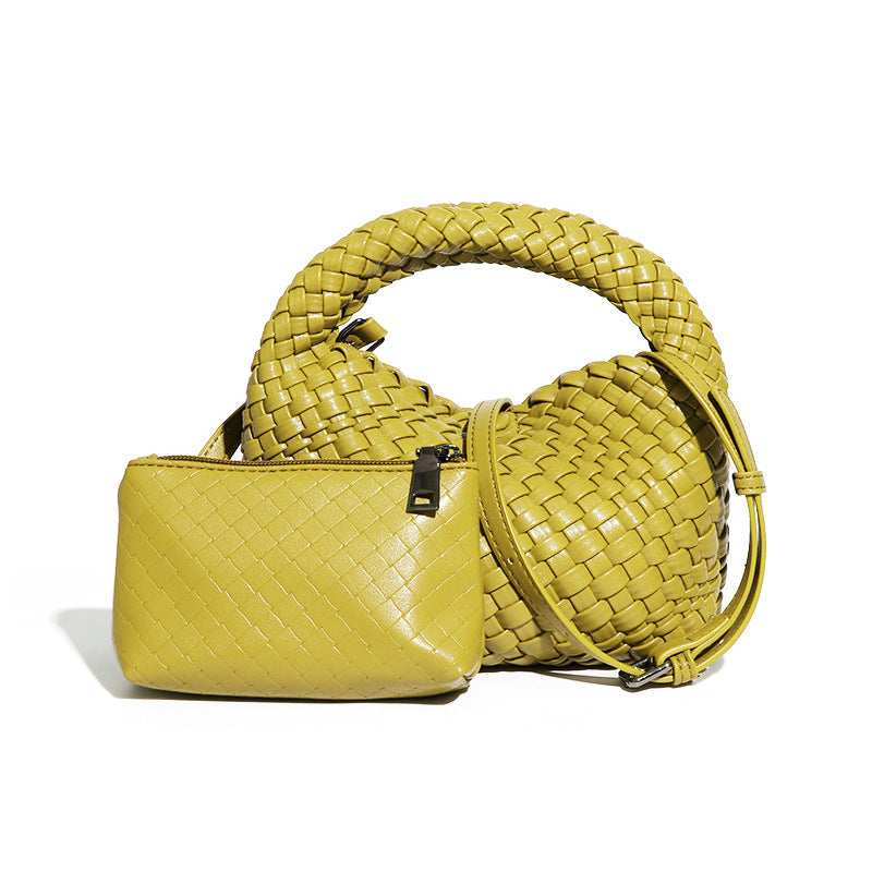 工厂编织菜篮子女包小巧复古休闲单肩斜挎饭盒包手提女包一件代发