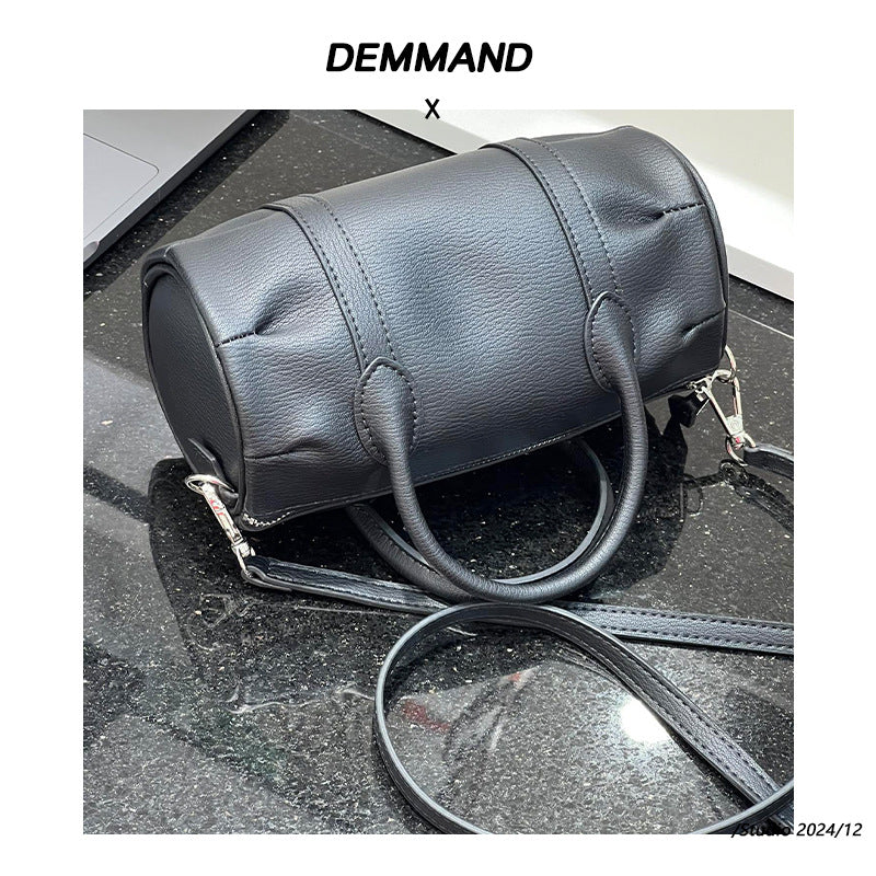 2024新款头层牛皮枕头包时尚手拎包百搭高级感单肩斜挎包包女