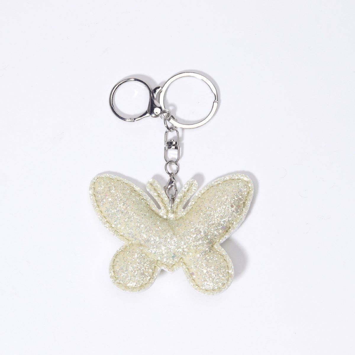 工厂批发定制时尚热销牛角包扣仿真皮挂饰挂件钥匙扣装饰品包包挂