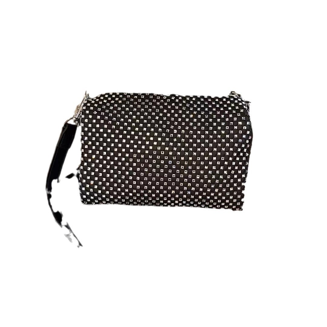 小众满钻水钻包包包女2024新款潮时尚链条腋下包百搭大容量斜挎包