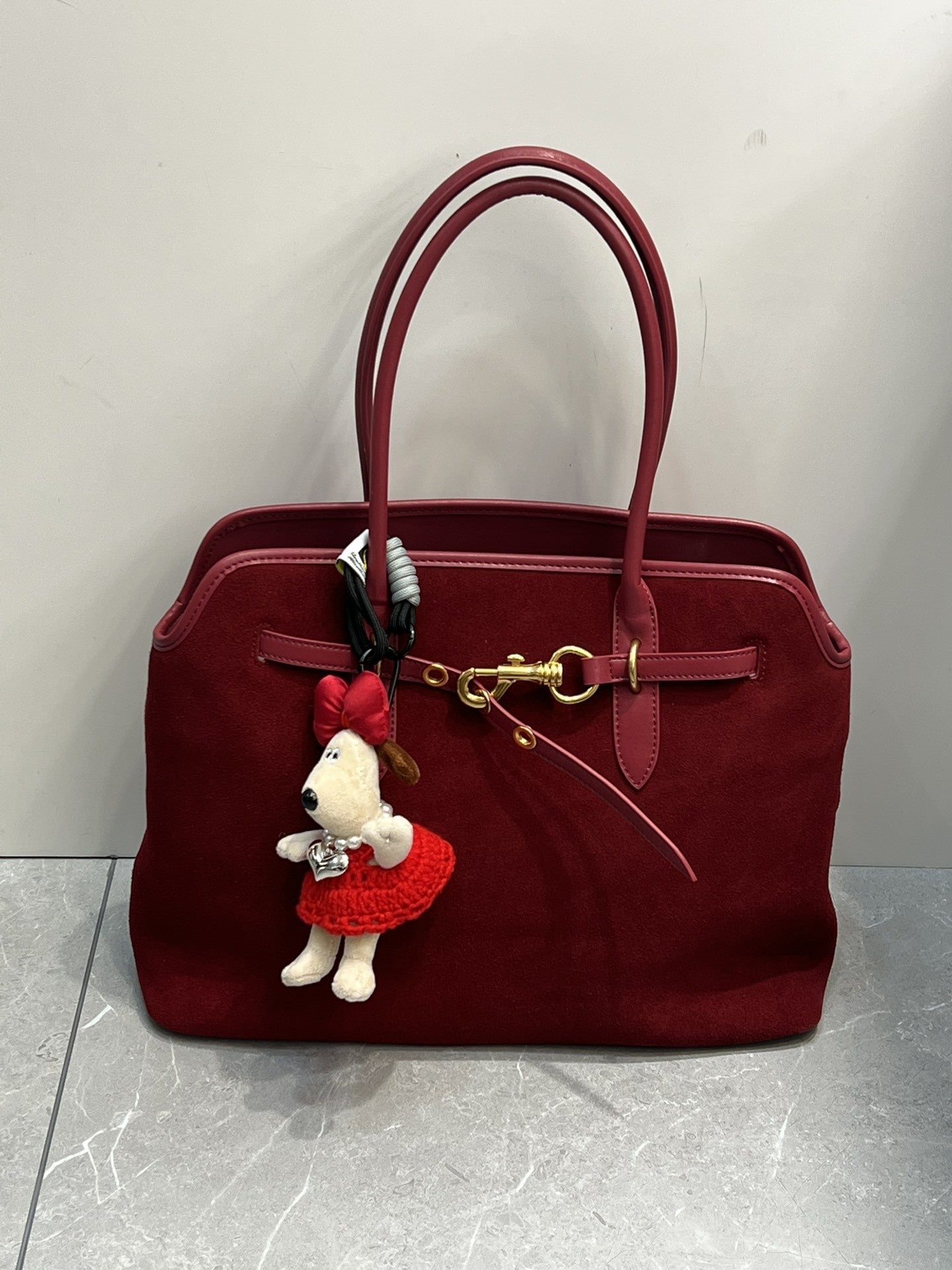 秋冬头层牛皮磨砂鹿皮托特包真皮大容量通勤单肩手提包女高级腋下