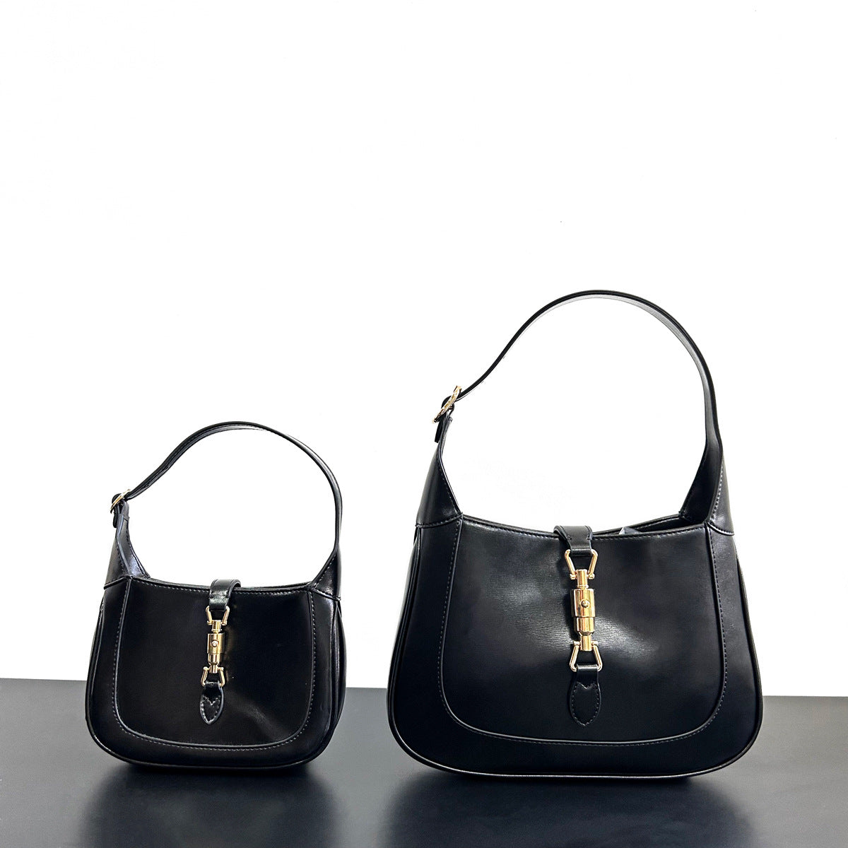 质感小众黑色包包女2024新款时尚高级感单肩腋下包白色百搭斜挎包