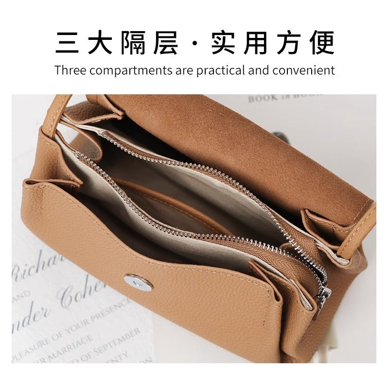 ins软皮小香迷你质感百搭精致真皮斜挎小包 超火小包包女 一件代