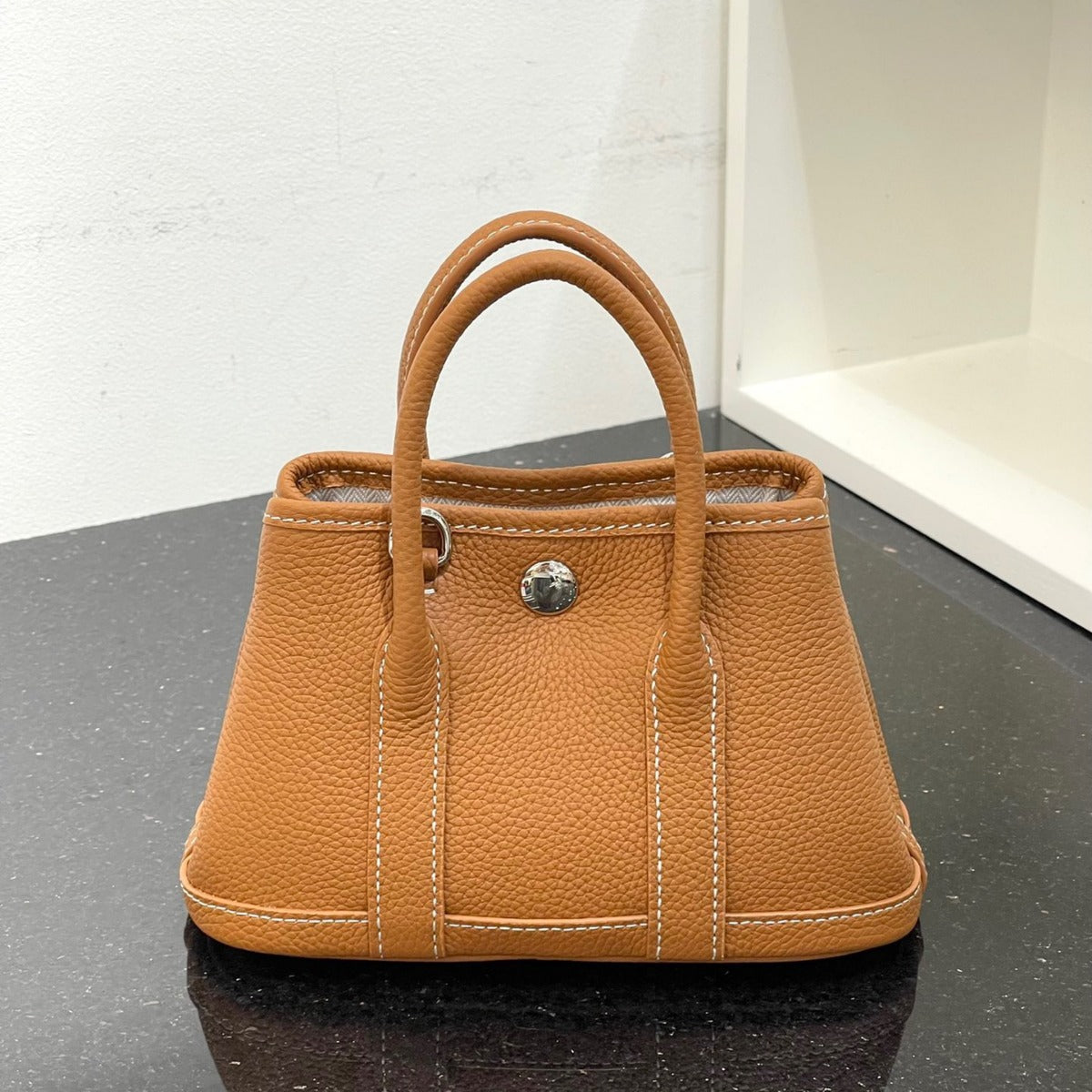 2024年新款潮迷你花园包小包包女真皮头层牛皮荔枝纹斜挎包手提包