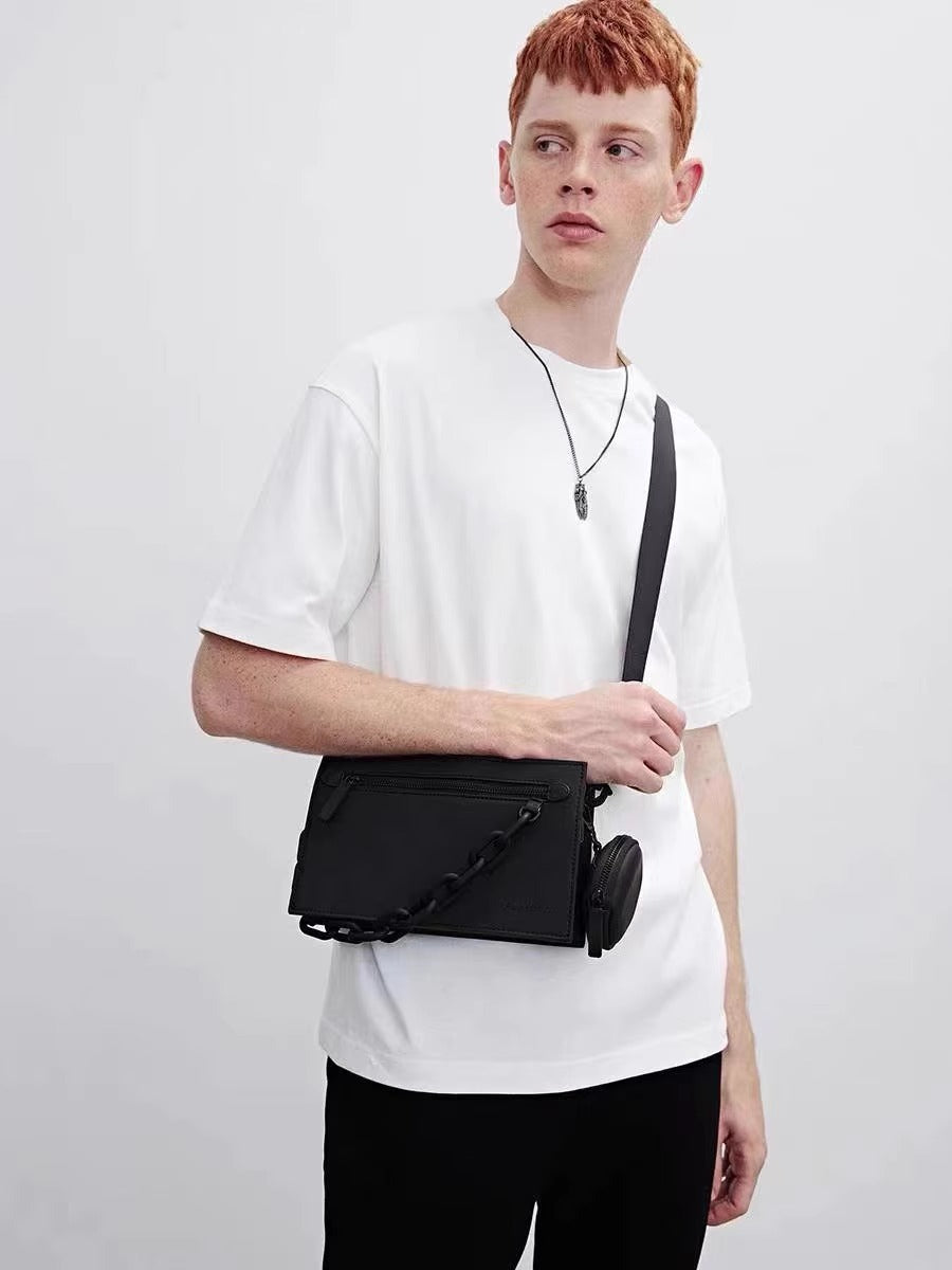 韩潮大牌男包牌盒子包个性男女生斜挎包时尚中性单肩百搭一件代发