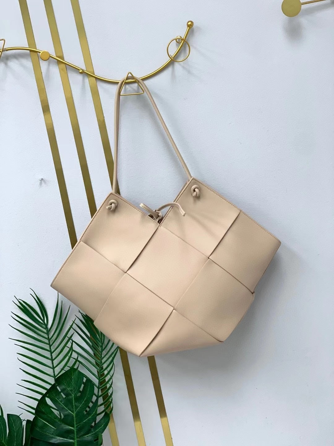 高级感编织大包包女夏季2023新款潮腋下包百搭大容量单肩包托特包