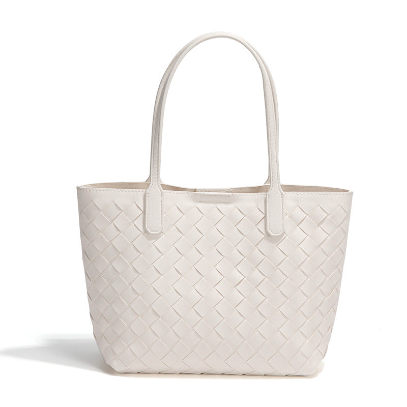 2025新款韩版菜篮子编织女包托特包大容量两件套子母包女士手提包