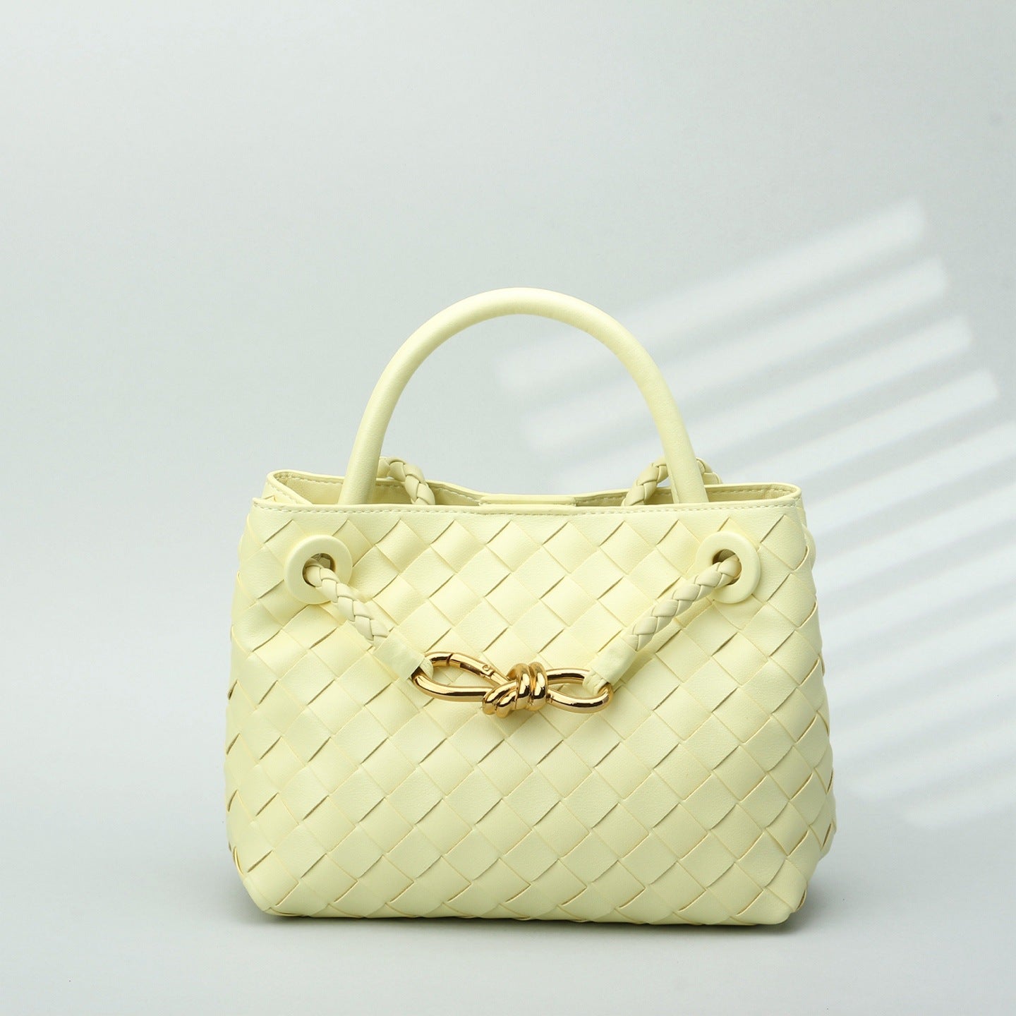 真皮手拎包外贸高级编织包跨境时尚羊皮手提包大容量单肩斜跨包女